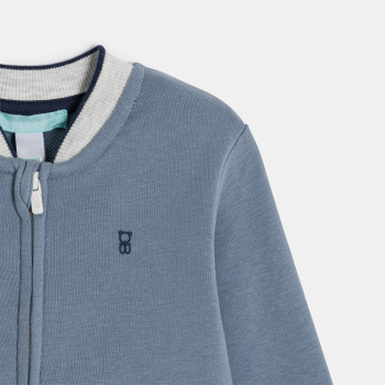 جاكيت تيدي ميلتون أزرق بسحاب، للأولاد الصغار